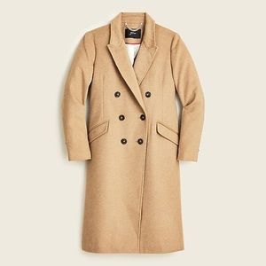 COPY - NWOT J.Crew Petite Double-breasted topcoat in Italian wool-cashmere.  10P
